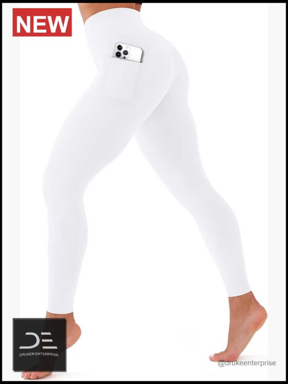 High Waisted Tummy Control Leggings, Non See Through Workout Yoga Pants